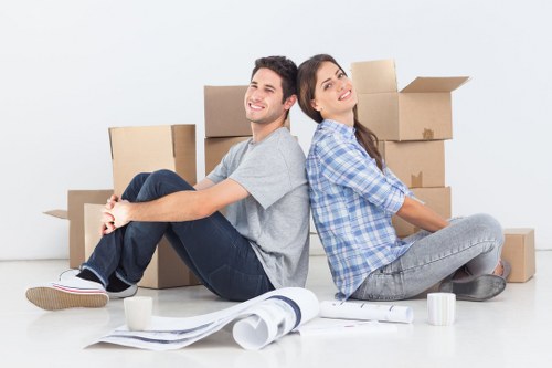 Professional moving crew working safely during a Dulwich relocation
