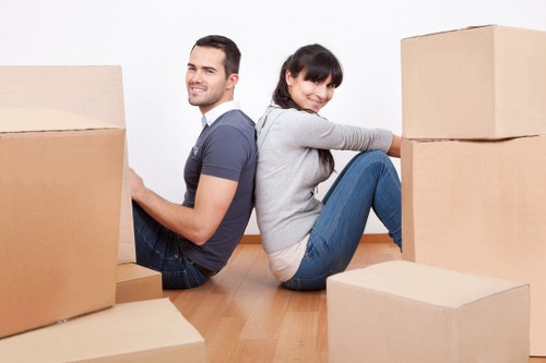A local removals team handling furniture delivery and storage