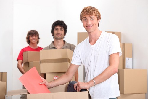 A removals team handling stairs and access challenges during a Dulwich student move